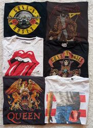 Vintage Rock Band Graphic Printed T-Shirts