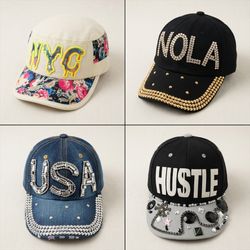 Bling & Rhinestone Fashion Caps Bundle | Embellish..