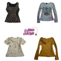 Y2K Vintage Beaded & Sequin Tops (MH-138)