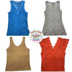 Y2K Vintage Lace Tank Top Bundle – 9pcs Wholesale ..