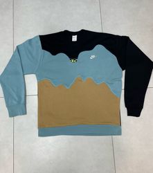 A/W Upcycled Nike Fleece Patchwork Sweatshirt