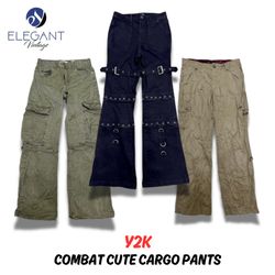 Y2K Combat Cute Cargo Pants  - EV0243