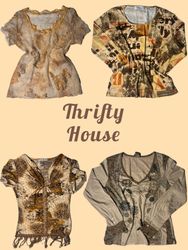 2000s Vintage Y2K Muse Top Mix(TH/784)