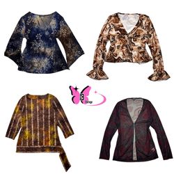 Blusas em Renda Transparente e Estilos Estampados ..