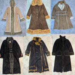 Y2K vintage pelliccia sintetica cappotti afgani co..