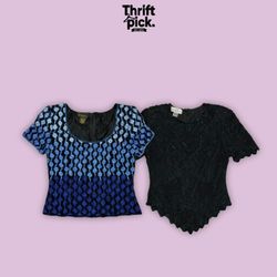 Y2K Embellished Mix Tops