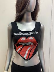 Upcycled Music Bands Handkerchief Crop Tops (Dc-09..