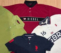 Mix branded polo shirts