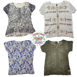 Vintage Y2K Printed Top Bundle – 10pcs | VR337