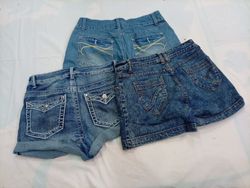 CR12056 Y2K Mini Denim Shorts