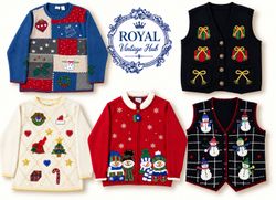 Y2K / Vintage-Weihnachtsstrickwaren