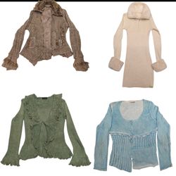 U2k Vintage Wool-Look Knit Cardigan – Retro Style