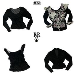 Y2K Black Gothic Mix Tops (AA-1541)