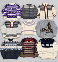 Patterned Nordic Knitwear Sweaters and Cardigans