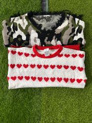 Mix Printed Sweater