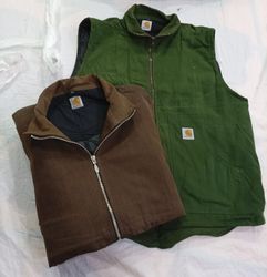 CR11555 Upcycled Carhartt Vest Jackets