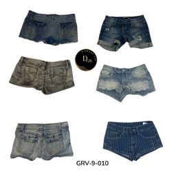 Y2K Women’s Denim Shorts – Retro Vintage Style (GR..
