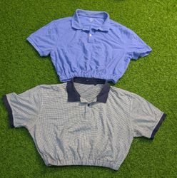 7787 - Chaps, Unbranded Upcycled Crop Tee