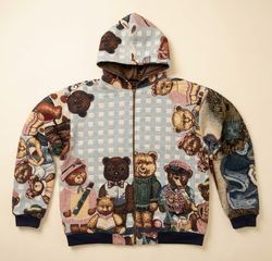 Tapestry Zip Thru Hoodies (Dc-10-45)