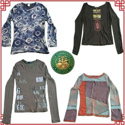 Trendy Ladies Mesh Tops & Fashion Tops Bundle – Ch..