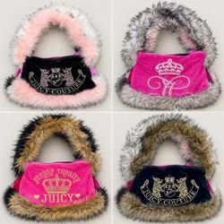 upcycled juicy couture bags with fur (R)