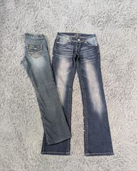 ***Y2K Unique Embroidered Flare Jeans