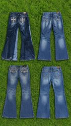 Y2k Embellished Pocket embroidery Jeans