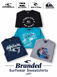Surfwear Branded Sweatshirts including Billa Bong,..