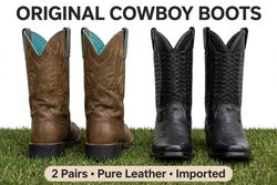 Western Leather Cowboy Boots