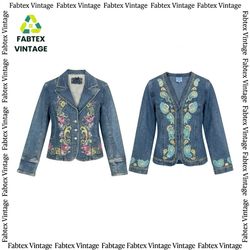 Fv-2997 Sélection de vestes en jean brodées