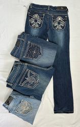 Y2K Embellish Jeans B# 455