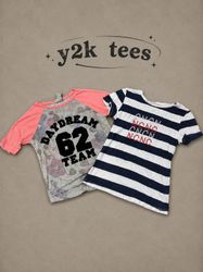 Y2k crop tees