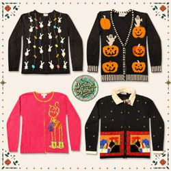 Vintage Heavy Knit Novelty Jumpers Mix: 10pcs (S3)
