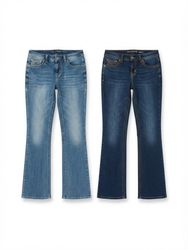 (FV-2237) Y2K BoyFriend Denim Flred Jeans Backpock..