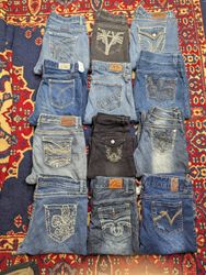 Y2K Embroidered Flared & Bootcut Jeans