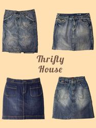 Y2K Denim Mini Skirts(TH/869)