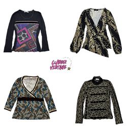 Women Printed and Sheer Blouses (CV-156)