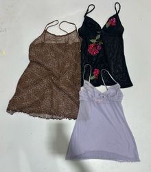 Y2k Cami Midi Tops (1654)