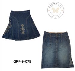Y2K Vintage Denim Skirts | Women’s Long Denim Skir..