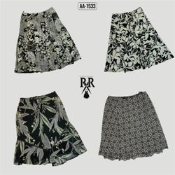 Y2k Dark Ash Mix Skirts (AA-1533)