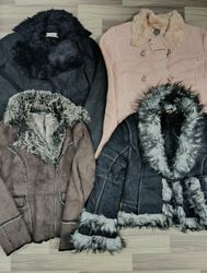 HD1590 Ladies Y2K Suede Fur Jackets