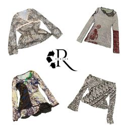 Y2K Unique Girl Printed Full Sleeve Tops RW-2457