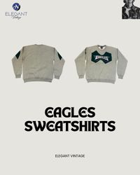 Upcycled Eagles Sweatshirts - EVR0158