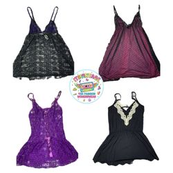 Y2K Vintage Lace Cami & Babydoll Top Bundle – 11pc..