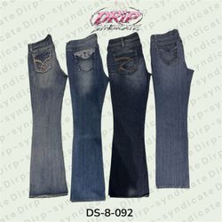 Y2K Vintage Wide Leg Jeans | Low Rise Baggy Denim ..