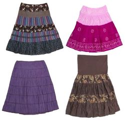 Y2K Woodstock Era Cotton Skirts