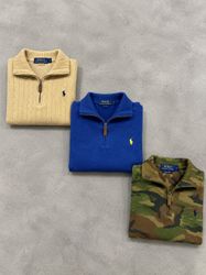 Ralph Lauren 1/4 Zip Sweaters - [TS-0940]