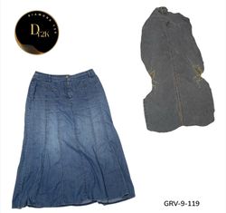 Women’s Denim long  Skirt – Premium Y2K Vintage St..