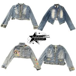 Y2k NYC, IT, GIRL, DENIM, JACKET, B2F-073