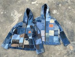 Upcycled Levi’s Denim Patchwork Baggy Jacket